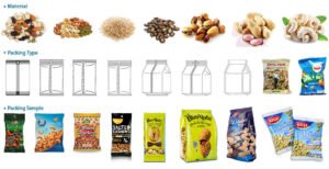 Snacks Nuts VFFS Packing Machine with 14-Head Weigher