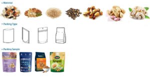 Snacks Nuts Pouch Packing Machine Line