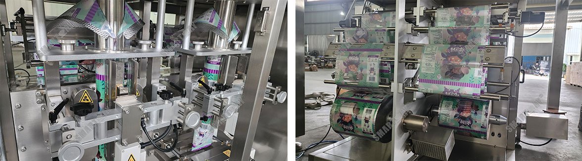 twin-lane VFFS packaging system components