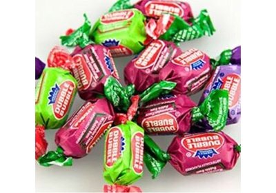 Hard candy pieces in assorted colors