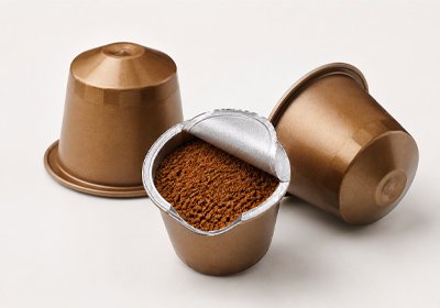 fine coffee in coffee capsule
