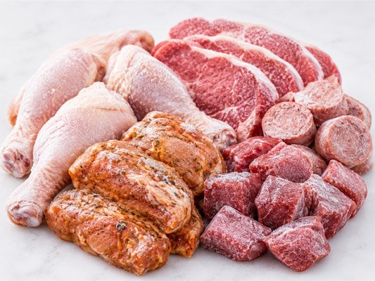 frozen meat and poultry products