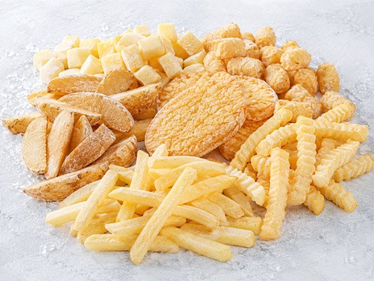 frozen French fries and potato products