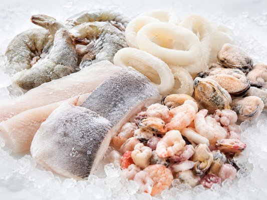 frozen shrimp and seafood